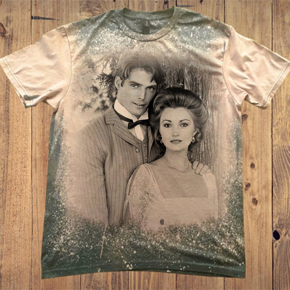 Somewhere in Time Jane Seymour Bleached Shirt with Free Leather Keychain